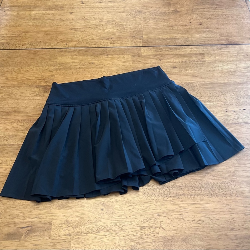 Aerie Offline Black Pleated Athletic Skort Size XL